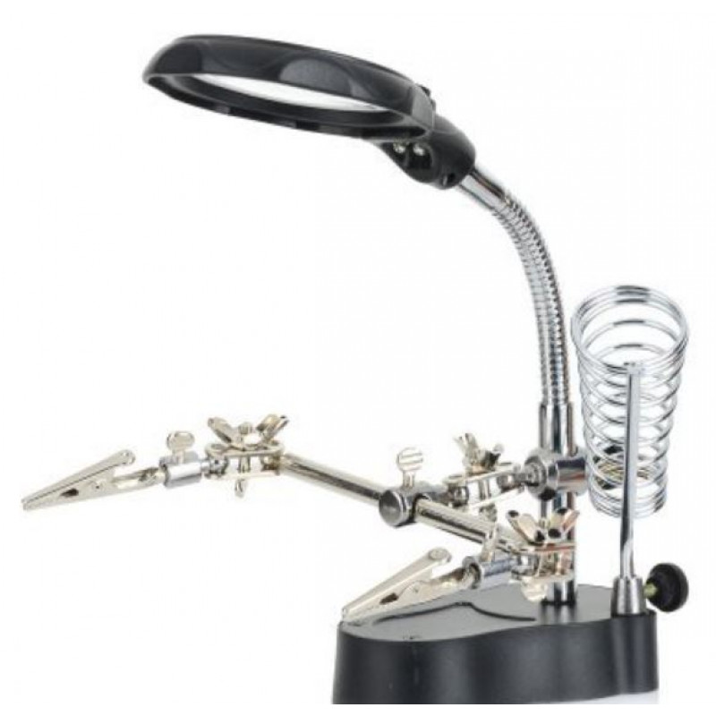 Hands Free Coil Stand Magnifying Glass, industrial magnifying glass  supplier