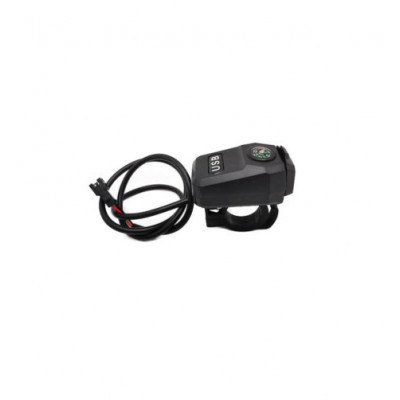 Motorcycle E scooter mobile USB charger with helmet hook waterproof