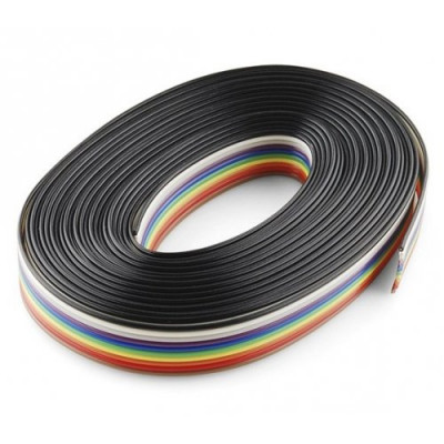 Multicolour Flat Ribbon Cable 10 wire per 1 meter - 2 Pieces pack