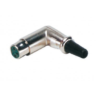 MX 3 Pin MIC Extension Female Socket Connector XLR Right Angle (MX-1239)