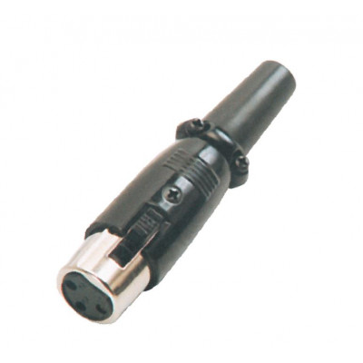 Mx Pin Mic Female Extension Socket Connector Xlr With Black Coating Mx Buy Online At