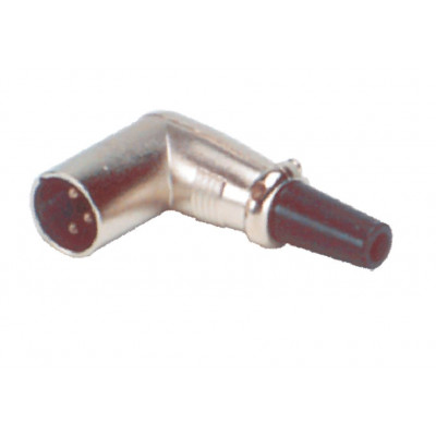 MX 3 Pin MIC Male Plug Connector XLR Right Angle (MX-1238)