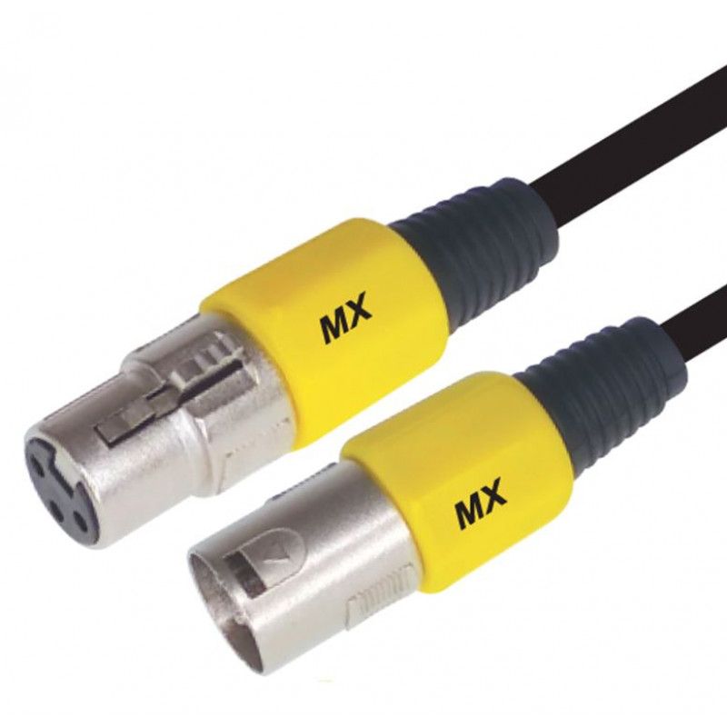 Yellow Cable XLR male/XLR femelle 3 metres