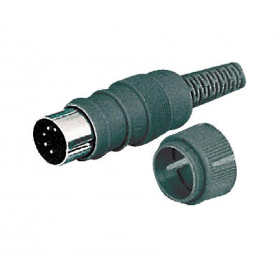 MX 4 Pin DIN Male Plug Industrial with Locking System (MX-760)