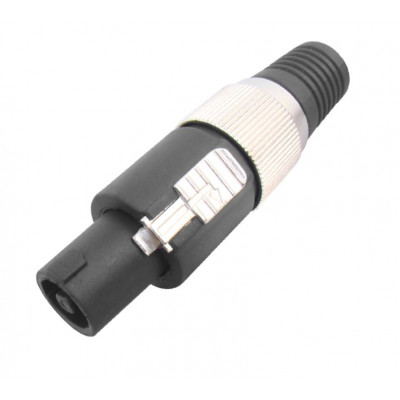 MX 4 Pin MIC and Speaker Male Plug Connector Speakon Type Metal Housing (MX-2972)