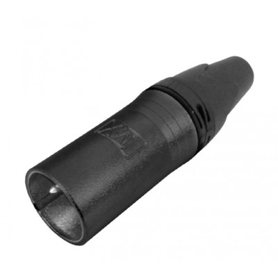 MX 4 Pin XLR MIC Male Connector Black Coating (MX-3222)