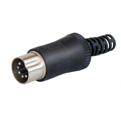 MX 6 Pin DIN Male Connector Copper Plated Plug (MX-109)