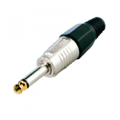 MX 6.35mm P-38 Mono Male Plug Connector with Golden Tip Heavy Duty (MX-1865)