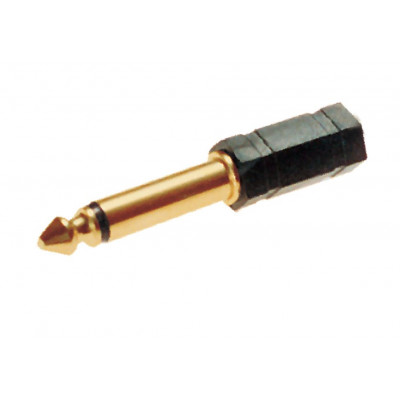 MX 6.35mm P-38 Mono Male Plug To MX 3.5mm EP Female Connector Gold Plated (MX-199)