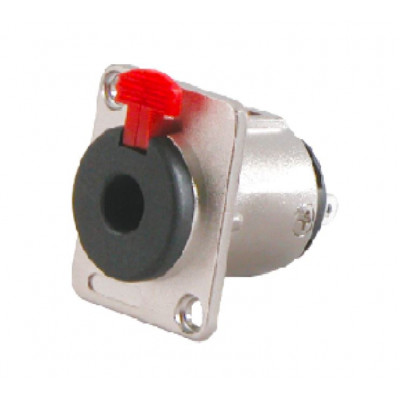 MX 6.35mm P-38 Stereo Female Socket Locking Type Panel Mounting Connector (MX-1872A)