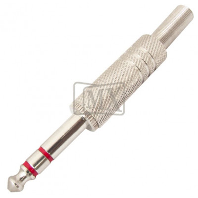 MX 6.35mm P-38 Stereo Male Connector Full Metal With Spring Copper Plated (MX-75)