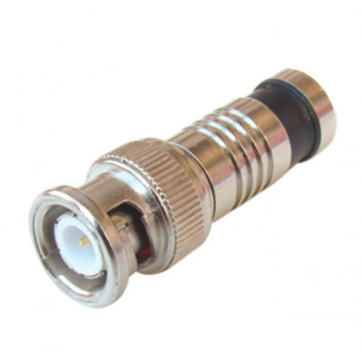 MX BNC Connector RG-6 Compression Type Waterproof 50 Ohms (MX-2726B)