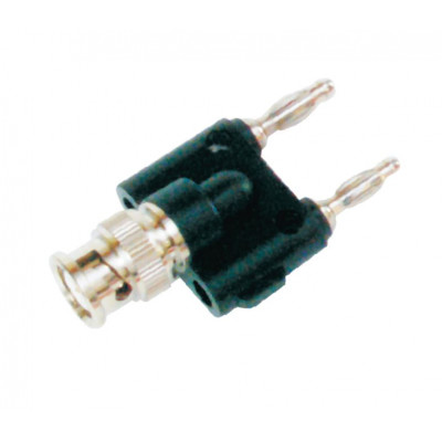 MX BNC Male Plug to Double 4mm Banana Male Plug Connector Beryllium Copper (MX-1439)