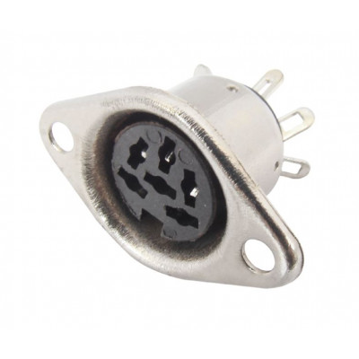 MX DIN Female Connector Metal 8 Pin Socket (MX-126)