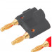 MX Dual Banana Male Plug Connector Red and Black Beryllium Copper (MX-832)