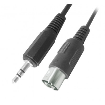 MX EP Stereo Male Plug 3.5mm To MX 7 Pin DIN Male Plug Cord 1.5 Meter (MX-2978)