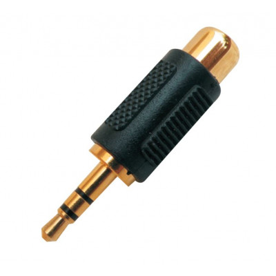 MX EP Stereo Male Plug 3.5mm To MX RCA Female Socket Connector Gold Plated (MX-834)