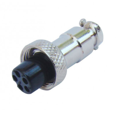 MX M12 MIC Female Socket Connector 3 Pin Plug (MX-2837A)