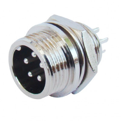 MX M12 MIC Male Plug Connector 4 Pin Plug (MX-2838B)