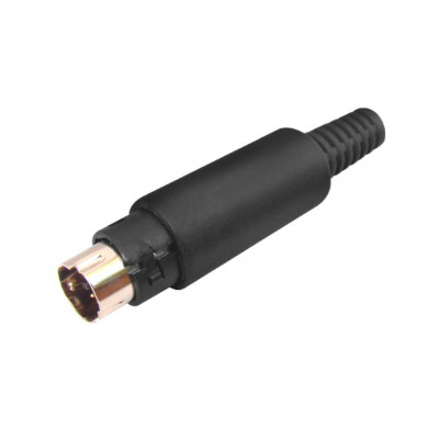 MX Mini DIN Male Connector Gold Plated 7 Pin Plug (MX-886)