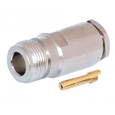 MX N Female Connector For RG-8 and RG-58/U Cable Pin Gold Plated (MX-422)