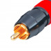 MX RCA Male Connector Professional Grade Gold Plated BK/RD/BL/GR with Locking Systems (MX-2565)