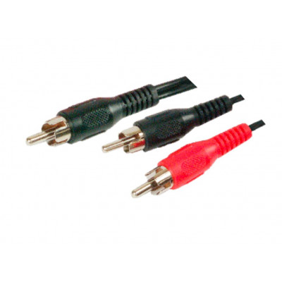 MX RCA Male Plug To 2 RCA Male Cord 1.5 Meter (MX-593)