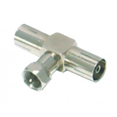 MX T Type Connector F Male Plug To MX 2 RF Female Socket Connector (MX-1591)