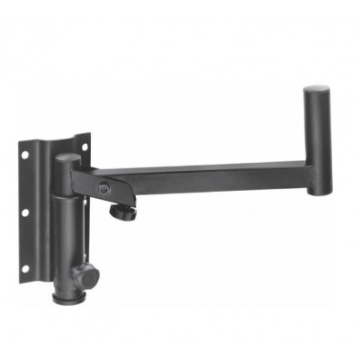 MX Universal Adjustable Wall Mount Speaker Bracket Stands with Tilt Angle Rotation Adjustment Speakers Stand Black (MX-3723)