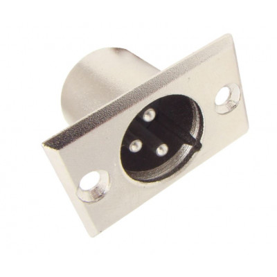 MX XLR 3 Pin MIC Male Connector Panel Mounting (MX-387)