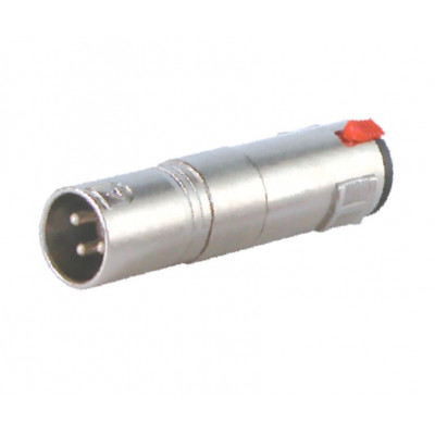 MX XLR 3 Pin MIC Male Plug Connector To MX P-38 Mono Female Socket Locking Type Connector (MX-1875)