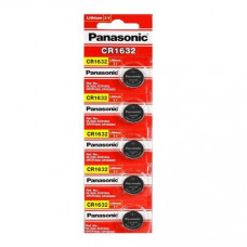 Panasonic CR1632 3V Lithium Coin Battery-5Pcs.