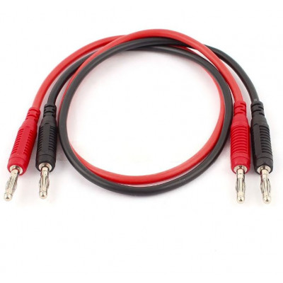 Patch Cord - 2mm - Red-Black-Pair - 0.5m (Length)