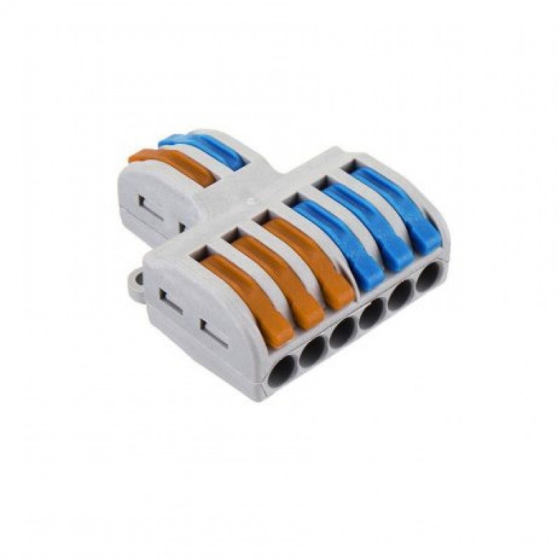 PCT-SPL-62 0.08-2.5mm 6:2 Pole Wire Connector Terminal Block with ...