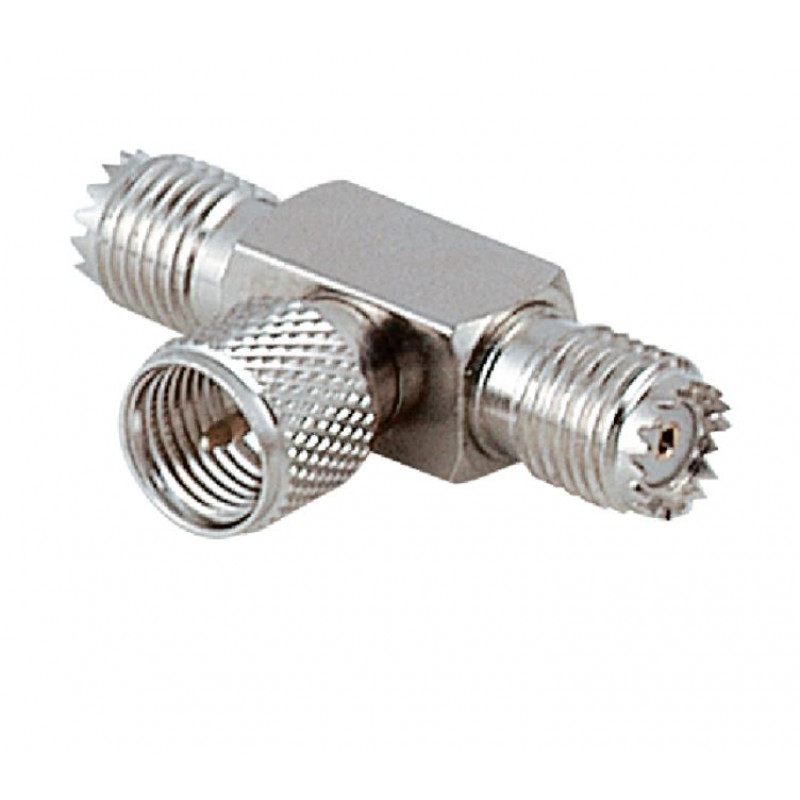 Mx T Connector Mini Uhf Male Plug To Mx 2 Mini Uhf Female Socket Connector Mx 2432 Buy Online 1107