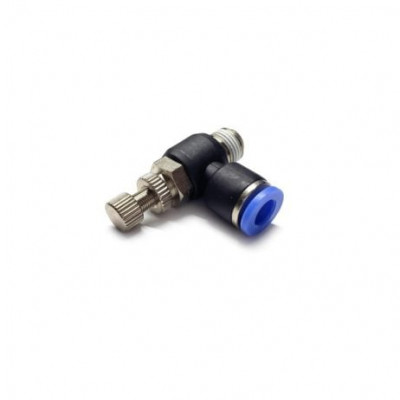 PU CONNECTOR NSE 06-M5 (6mm OD X M5 Thread Flow Control Valve)