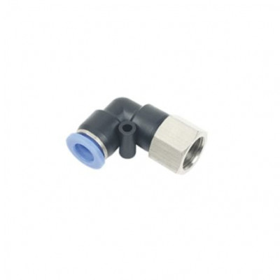 PU CONNECTOR PLF 10-02 (10mm OD X 1/4 BSPT Female Elbow)