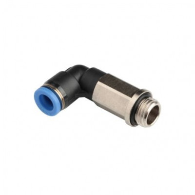 PU CONNECTOR PLL 06-04 (6mm OD X 1/2 BSPT Male Extended Elbow)