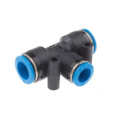 PU CONNECTOR PUG 10-08-10 (10mm OD X 8mm OD X 10mm OD Reducing Tee)