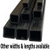 Pultruded Square Carbon Hollow Fiber Tube 3x3mm(OD) x 2x2mm(ID) x 1000mm(L)