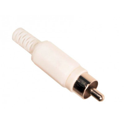 RCA Plug - Male - White Color