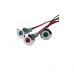 Red 3-9V 10mm LED Metal Indicator Light with 15CM Cable