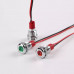 Red 3-9V 12mm LED Metal Indicator Light with 15CM Cable