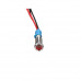 Red 3-9V 6mm LED Metal Indicator Light with 15CM Cable