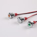 Red 3-9V 8mm LED Metal Indicator Light with 15CM Cable