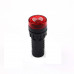 Red AC220V 30mm AD16- 30SM LED Signal Indicator Built-in Buzzer