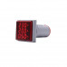 Red AC50-500V 0-100A 0- 100Hz 22mm AD16-22AVHz Square LED Voltage Current Hertz 3 In 1 Indicator with transformer