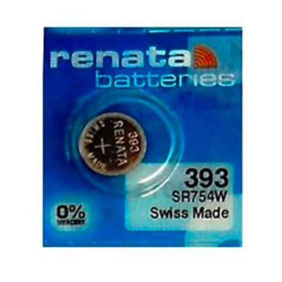 Renata 393 SR754W (Original) 1.55V 80mAh Silver Oxide Button Cell Battery