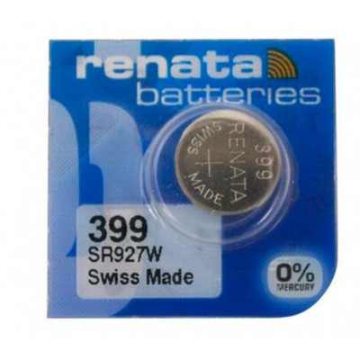 Renata 399 SR927W (Original) 1.55V 55mAh Silver Oxide Button Cell Battery