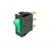 Rocker switch 15A 250V 3PIN Green led